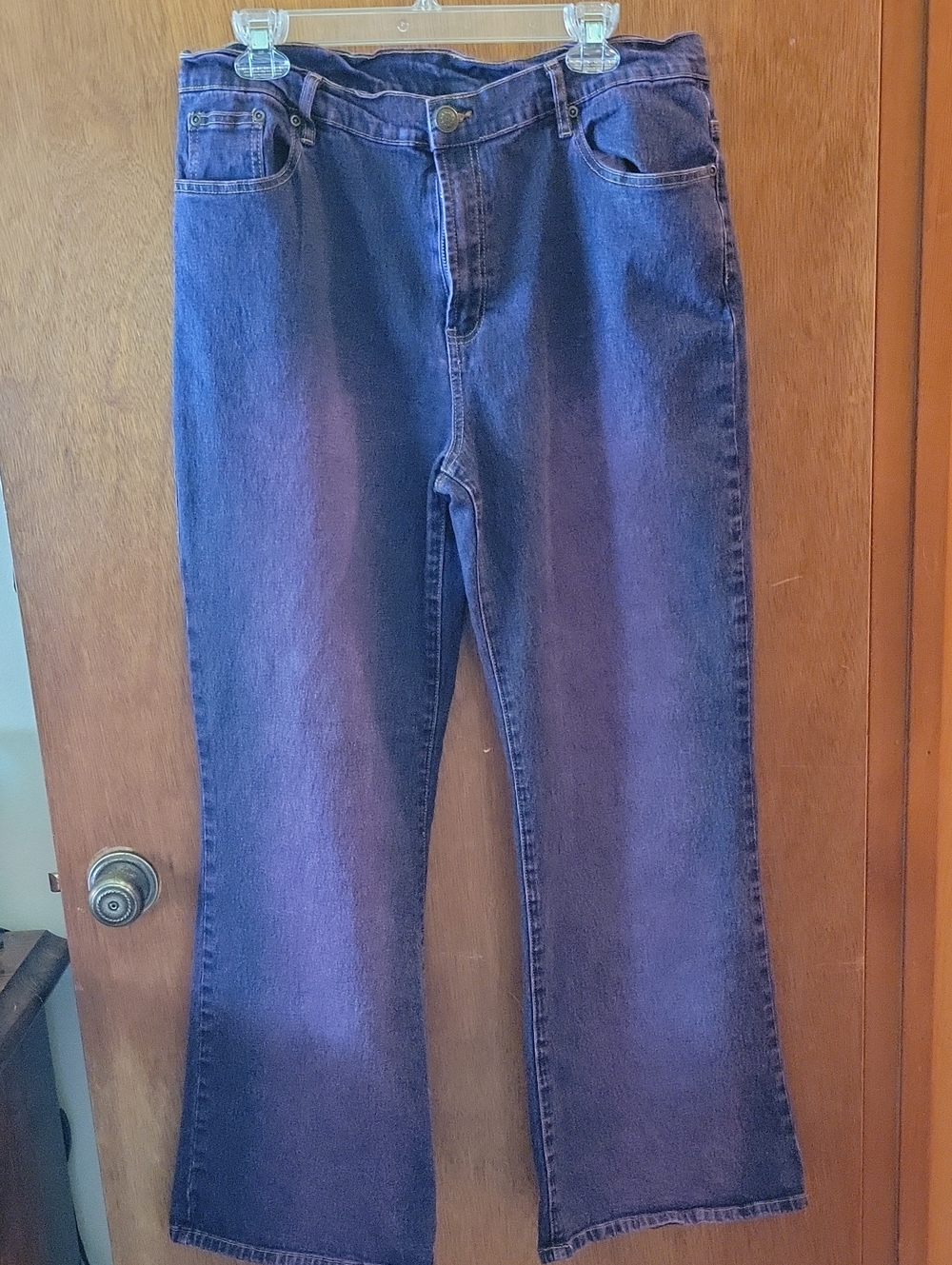 Classic Women's High-Rise Bell Bottom Purple/wirh Pink Hue